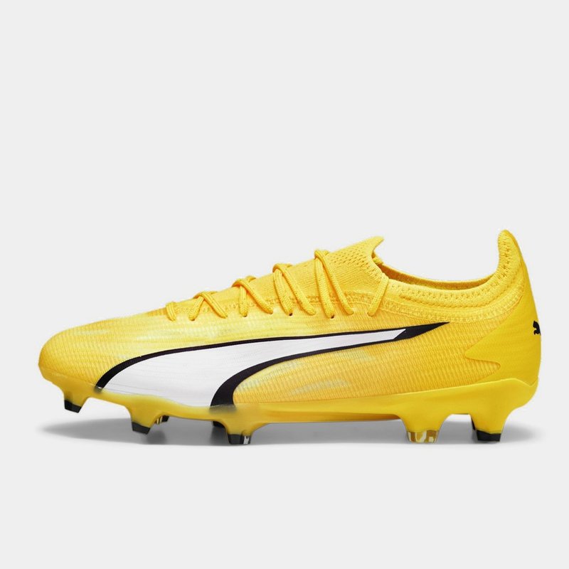 Puma Ultra Ultimates.1 Womens Firm Ground Football Boots Yellow White 72.00